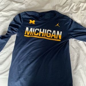 Nike Michigan Wolverines T Shirt Dri Fit Men's M